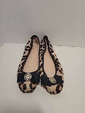 Kate Spade NY Fontanna Too Leopard Print Ballet Flats 9.5M Cow Fur